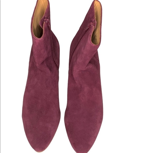 NWOB Soludos purple ankle booties with side zipper. Size 7 - Picture 7 of 8